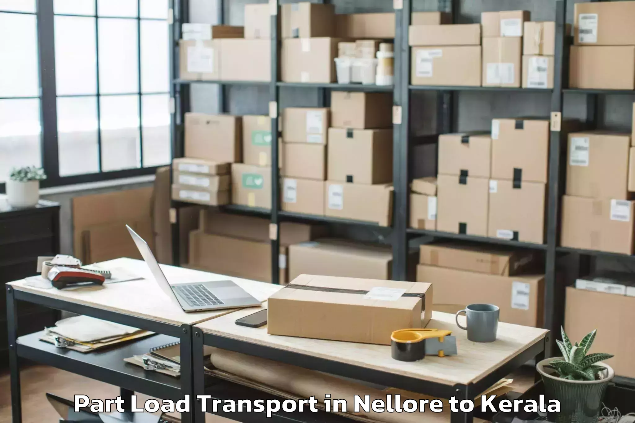 Book Nellore to Pandalam Part Load Transport Online